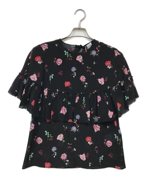 RED VALENTINO（レッドヴァレンティノ）RED VALENTINO (レッドヴァレンティノ) シルクブラウス ブラック サイズ:40の古着・服飾アイテム