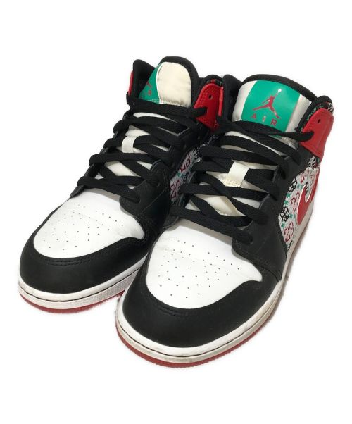 NIKE（ナイキ）NIKE (ナイキ) JORDAN 1 Mid SE Ugly Christmas Sweater（ジョーダン1 ミッド SEアグリー クリスマス セーター） ホワイト サイズ:24㎝の古着・服飾アイテム