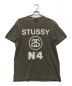 stussy（ステューシー）の古着「ロゴプリントTシャツ」｜ブラウン