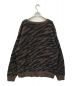 X-girl (エックスガール) ZEBRA PATTERN OVERSIZED KNIT CARDIGAN ブラウン サイズ:ONESIZE：5000円