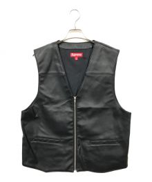 SUPREME（シュプリーム）の古着「Toy Machine Faux Leather Vest」｜ブラック