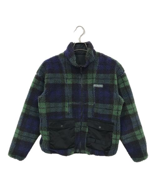 Columbia（コロンビア）Columbia (コロンビア) Chicago Avenue Patterned Reversible Fleece JKT グリーン サイズ:Mの古着・服飾アイテム