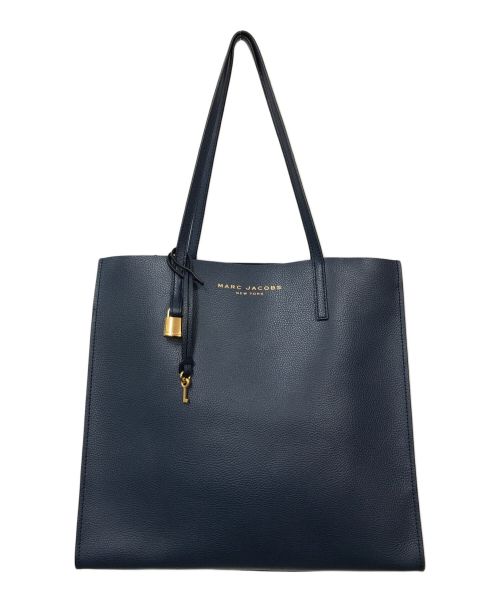 Marc by Marc Jacobs（マークバイマークジェイコブス）Marc by Marc Jacobs (マークバイマークジェイコブス) レザートートバッグ ネイビーの古着・服飾アイテム