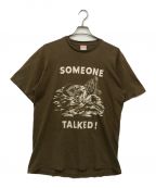 SUPREMEシュプリーム）の古着「Someone Talked Tee」｜ブラウン