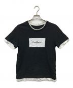 MM6 Maison Margielaエムエムシックス メゾンマルジェラ）の古着「Tシャツ」｜ブラック