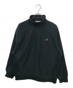 Carhartt WIPカーハート）の古着「Half Zip American Script Sweatshirt」｜ダークグリーン