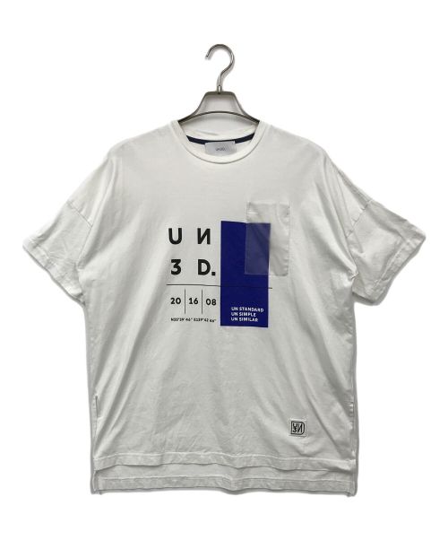 UN3D.（アンスリード）UN3D. (アンスリード) Tシャツ ホワイト サイズ:38の古着・服飾アイテム