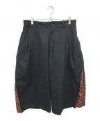 s'yteサイト）の古着「JACQUARD SIDE-SWITCHING PANTS」｜ブラック