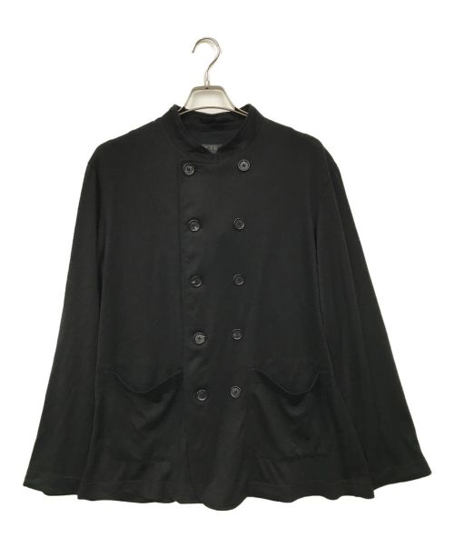 s'yte（サイト）s'yte (サイト) JERSEY DOUBLE FRONT STAND COLLAR JACKET ブラック サイズ:3の古着・服飾アイテム