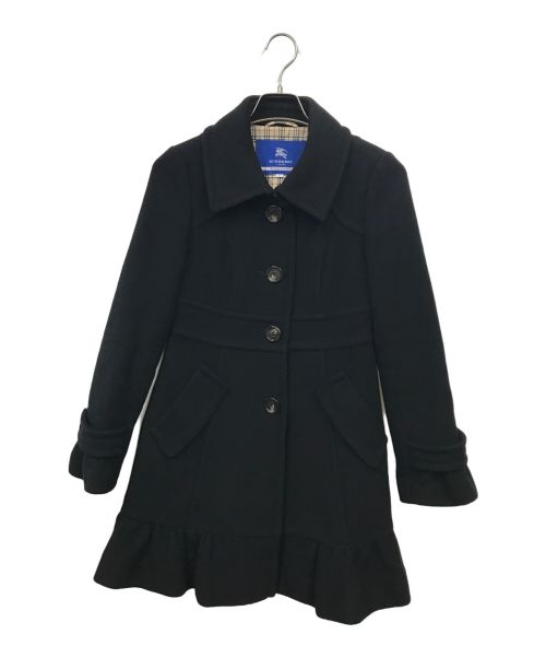 BURBERRY BLUE LABEL（バーバリーブルーレーベル）BURBERRY BLUE LABEL (バーバリーブルーレーベル) ノバチェックコート ブラック サイズ:36の古着・服飾アイテム