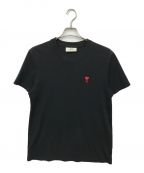 AMI Alexandre Mattiussiアミ アレクサンドル マテュッシ）の古着「AMI DE COEUR T-SHIRT（アミドクールＴシャ）」｜ブラック