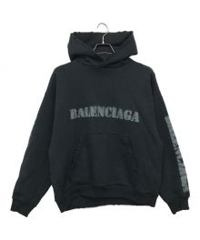 BALENCIAGA（バレンシアガ）の古着「STENCIL TYPE HOODIE」｜ブラック