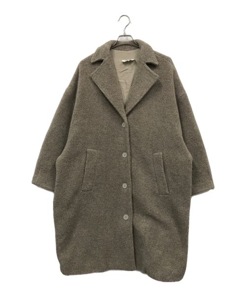 MM6 Maison Margiela（エムエムシックス メゾンマルジェラ）MM6 Maison Margiela (エムエムシックス メゾンマルジェラ) コクーンジャージーコート ベージュ サイズ:38の古着・服飾アイテム