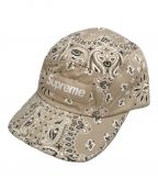 SUPREMEシュプリーム）の古着「Bandana Camp Cap（バンダナキャンプキャップ）」｜ベージュ