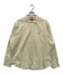 RALPH LAUREN（ラルフローレン）の古着「シルク混長袖シャツ」｜イエロー