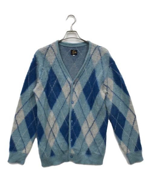 Needles（ニードルズ）Needles (ニードルズ) Mohair Cardigan - Argyle スカイブルー サイズ:Sの古着・服飾アイテム