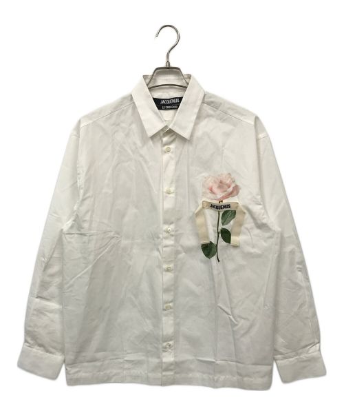 jacquemus（ジャックムス）jacquemus (ジャックムス) LA CHEMISE BAOU ホワイト サイズ:48の古着・服飾アイテム