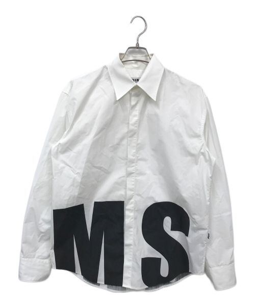 MSGM（エムエスジーエム）MSGM (エムエスジーエム) 長袖シャツ ホワイト サイズ:39の古着・服飾アイテム