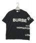 BURBERRY（バーバリー）の古着「ホースフェリープリントオーバーサイズTシャツ」｜ブラック