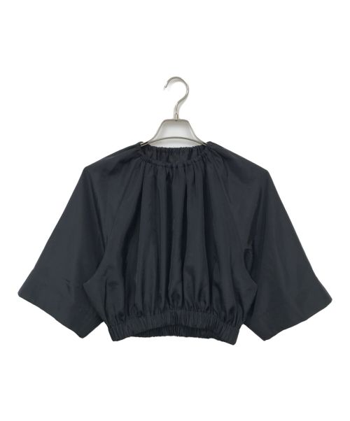 TARO HORIUCHI（タロウホリウチ）TARO HORIUCHI (タロウホリウチ) ギャザートップ Waist Gathered Top ブラックの古着・服飾アイテム