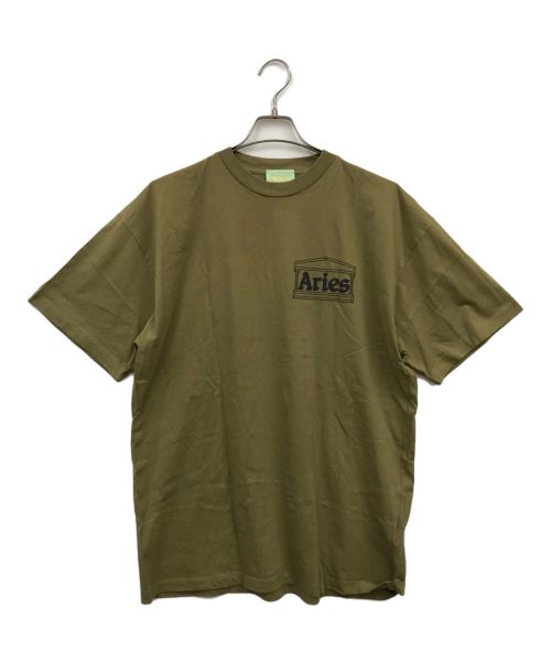 ARIES（アリーズ）ARIES (アリーズ) T-Shirt Temple Logo オリーブ サイズ:XLの古着・服飾アイテム