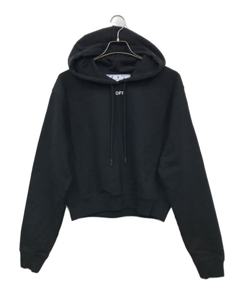 OFFWHITE（オフホワイト）OFFWHITE (オフホワイト) Logo Hooded Sweatshirt ブラック サイズ:Mの古着・服飾アイテム