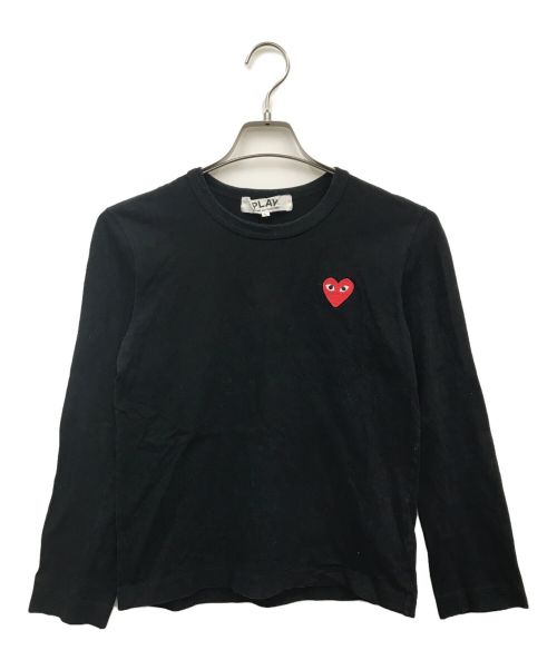 PLAY COMME des GARCONS（プレイ コムデギャルソン）PLAY COMME des GARCONS (プレイ コムデギャルソン) ロングスリーブカットソー ブラック サイズ:Lの古着・服飾アイテム