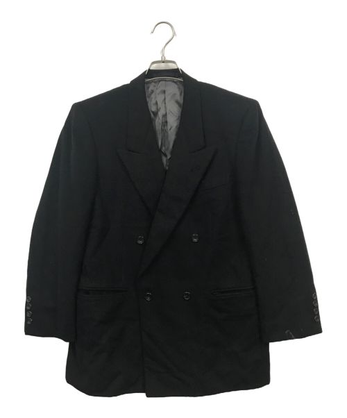 Christian Dior MONSIEUR（クリスチャンディオールムッシュ）Christian Dior MONSIEUR (クリスチャンディオールムッシュ) カシミヤダブルジャケット ブラック サイズ:92-83-165の古着・服飾アイテム