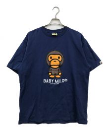 A BATHING APE（アベイシングエイプ）の古着「プリントTシャツ」｜ブルー