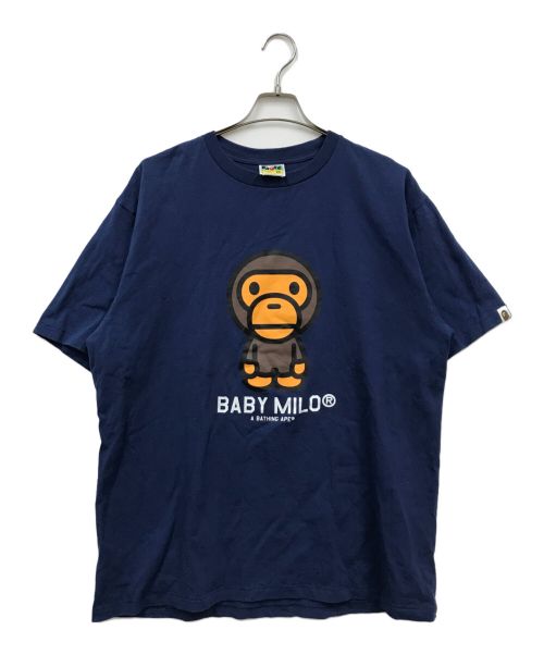 A BATHING APE（アベイシングエイプ）A BATHING APE (アベイシングエイプ) プリントTシャツ ブルー サイズ:2XLの古着・服飾アイテム