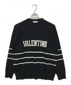 VALENTINOヴァレンティノ）の古着「クルーネックニット」｜ブラック