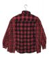 Rebuild by Needles (リビルドバイニードルス) Flannel Shirt Ribbon Wide Shirt レッド サイズ:記載なし：14000円