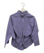 BALENCIAGAバレンシアガ）の古着「BB Corp Twisted Swing Shirt　671663」｜パープル