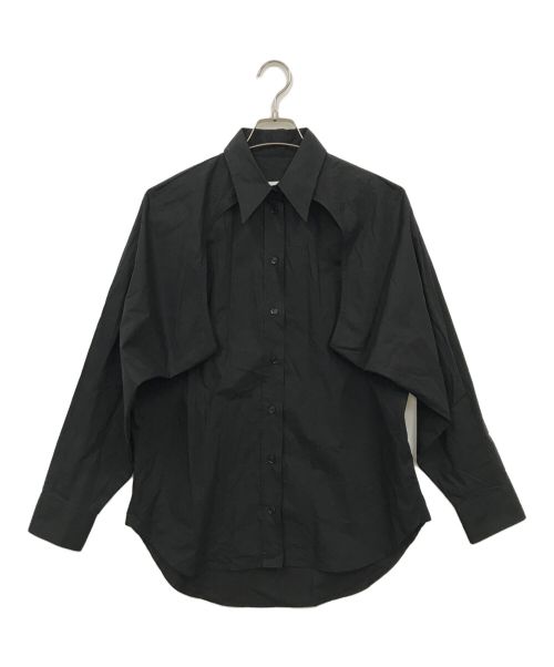 MM6 Maison Margiela（エムエムシックス メゾンマルジェラ）MM6 Maison Margiela (エムエムシックス メゾンマルジェラ) Black poplin shirt ブラック サイズ:Sの古着・服飾アイテム