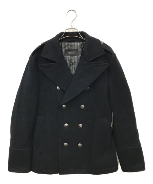 BURBERRY BLACK LABEL（バーバリーブラックレーベル）BURBERRY BLACK LABEL (バーバリーブラックレーベル) ナポレオンピーコート ブラック サイズ:Mの古着・服飾アイテム