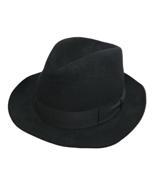 BORSALINO（ボルサリーノ）BORSALINO (ボルサリーノ) ハット ブラック サイズ:58の古着・服飾アイテム