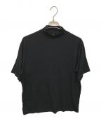 BATONERバトナ―）の古着「Wool Mock Tee WIDE」｜ブラック