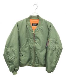 LC23（不明）の古着「INDIAN BOMBER JKT」｜グリーン