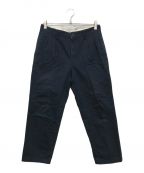 DESCENDANTディセンダント）の古着「DC-3 WIDE TROUSERS 2タックワイドパンツ」｜ネイビー