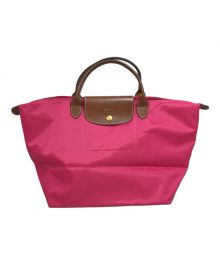 LONGCHAMP（ロンシャン）の古着「プリアージュトートバッグ」｜ショッキングピンク