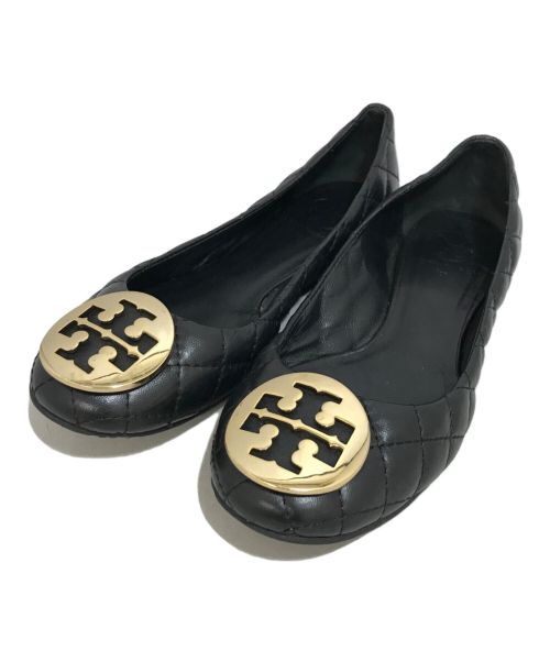 TORY BURCH（トリーバーチ）TORY BURCH (トリーバーチ) キルティングパンプス ブラック サイズ:6　1/2の古着・服飾アイテム