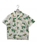 Seagreenシーグリーン）の古着「PALM TREE SEERSUCKER S/S SHIRT」｜グリーン