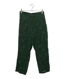 TOGA ARCHIVES（トーガアーカイブス）の古着「INNER PRINT PANTS」｜グリーン