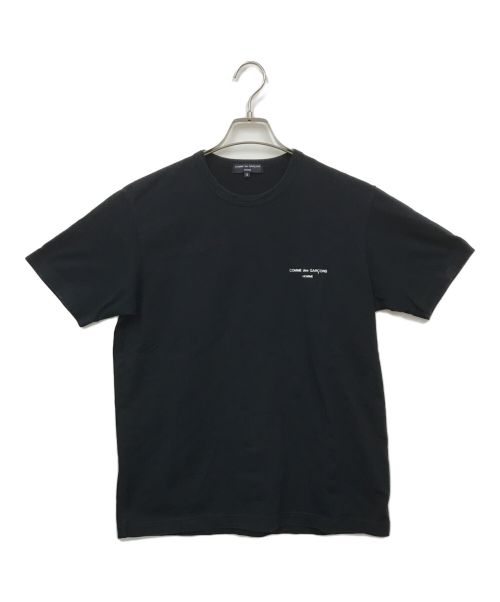 COMME des GARCONS HOMME（コムデギャルソン オム）COMME des GARCONS HOMME (コムデギャルソン オム) 綿天竺プリントTシャツ ブラック サイズ:Sの古着・服飾アイテム