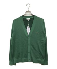 LACOSTE（ラコステ）の古着「ハイゲージニットカーディガン」｜グリーン