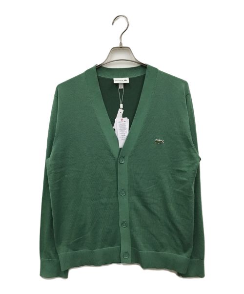 LACOSTE（ラコステ）LACOSTE (ラコステ) ハイゲージニットカーディガン グリーン サイズ:5 未使用品の古着・服飾アイテム