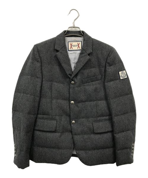 MONCLER GAMME BLEU（モンクレール ガム ブルー）MONCLER GAMME BLEU (モンクレール ガム ブルー) ダウンテーラードジャケット グレー サイズ:2の古着・服飾アイテム