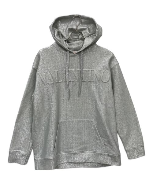 VALENTINO（ヴァレンティノ）VALENTINO (ヴァレンティノ) エンボスドパーカー シルバー サイズ:XSの古着・服飾アイテム