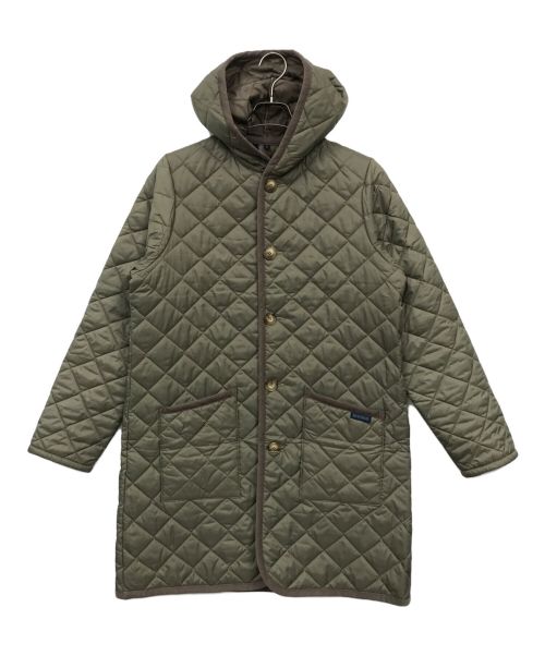 LAVENHAM（ラベンハム）LAVENHAM (ラベンハム) フード付き キルティング ロングコート ベージュ サイズ:40の古着・服飾アイテム