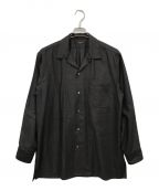 MAATEE&SONSマーティーアンドサンズ）の古着「WOOL ONE PIECE COLLAR SHIRTS」｜ブラウン